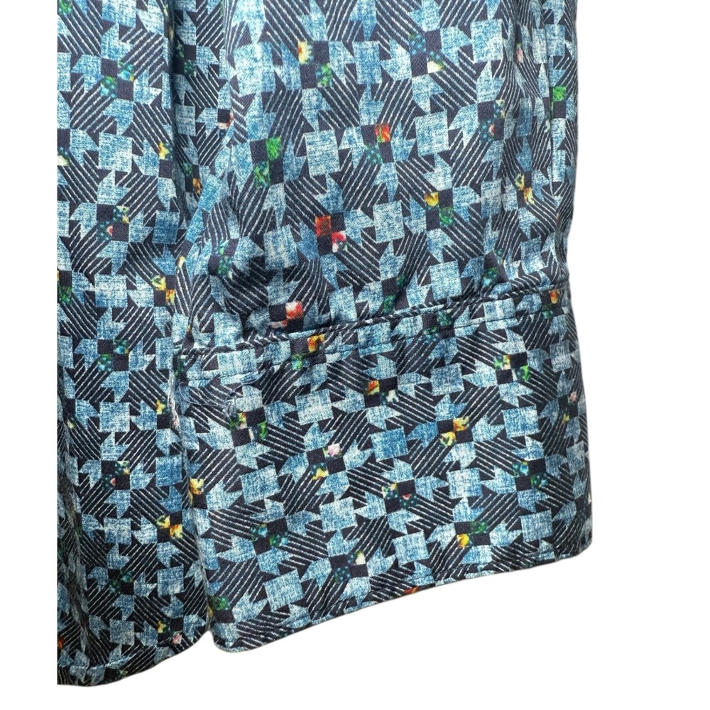 Robert Graham Tailored Fit Shirt Mens 2XL Button Down Houndstooth Flip Cuffs - Picture 8 of 12